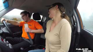 Európska babe v prdeli zozadu do jej ceste učiteľ