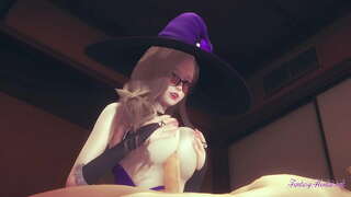 Genshin ተጽዕኖ Hentai - ነጥብ አመለካከት በጣም titjob blowjob እና penetrated